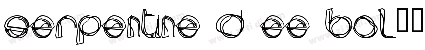Serpentine D EE Bol字体转换